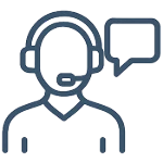Person mit Headset als Symbol für persönliche Beratung