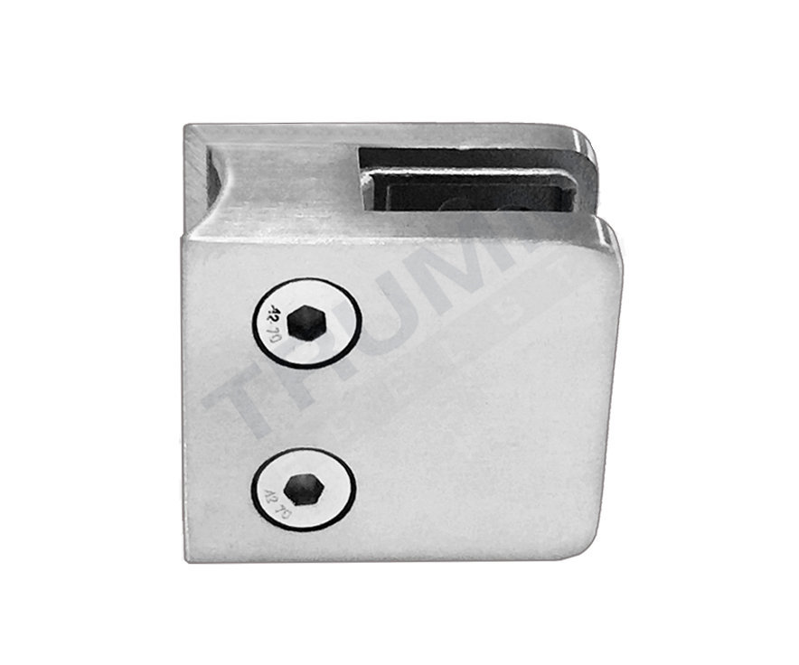 Glashalter aus V2A, 45 x 45 mm (Anschluss 33 mm) Glashalter aus V2A, 45 x 45 mm (Anschluss 33 mm)