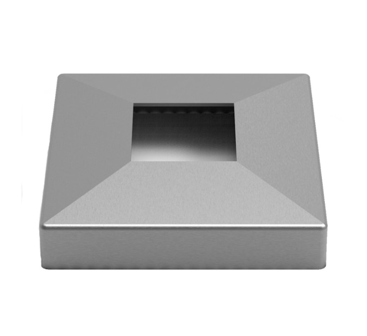 Edelstahl Rosette für Vierkantrohr 40 x 40 mm