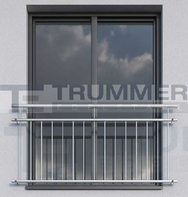 Französischer Balkon aus Edelstahl Maß >230-240 cm