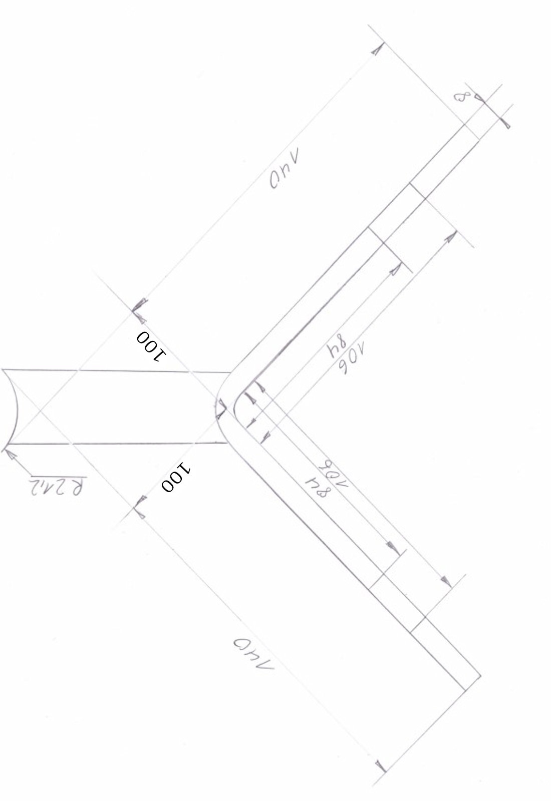 Zeichnung für T0730_100 Eckwandanker