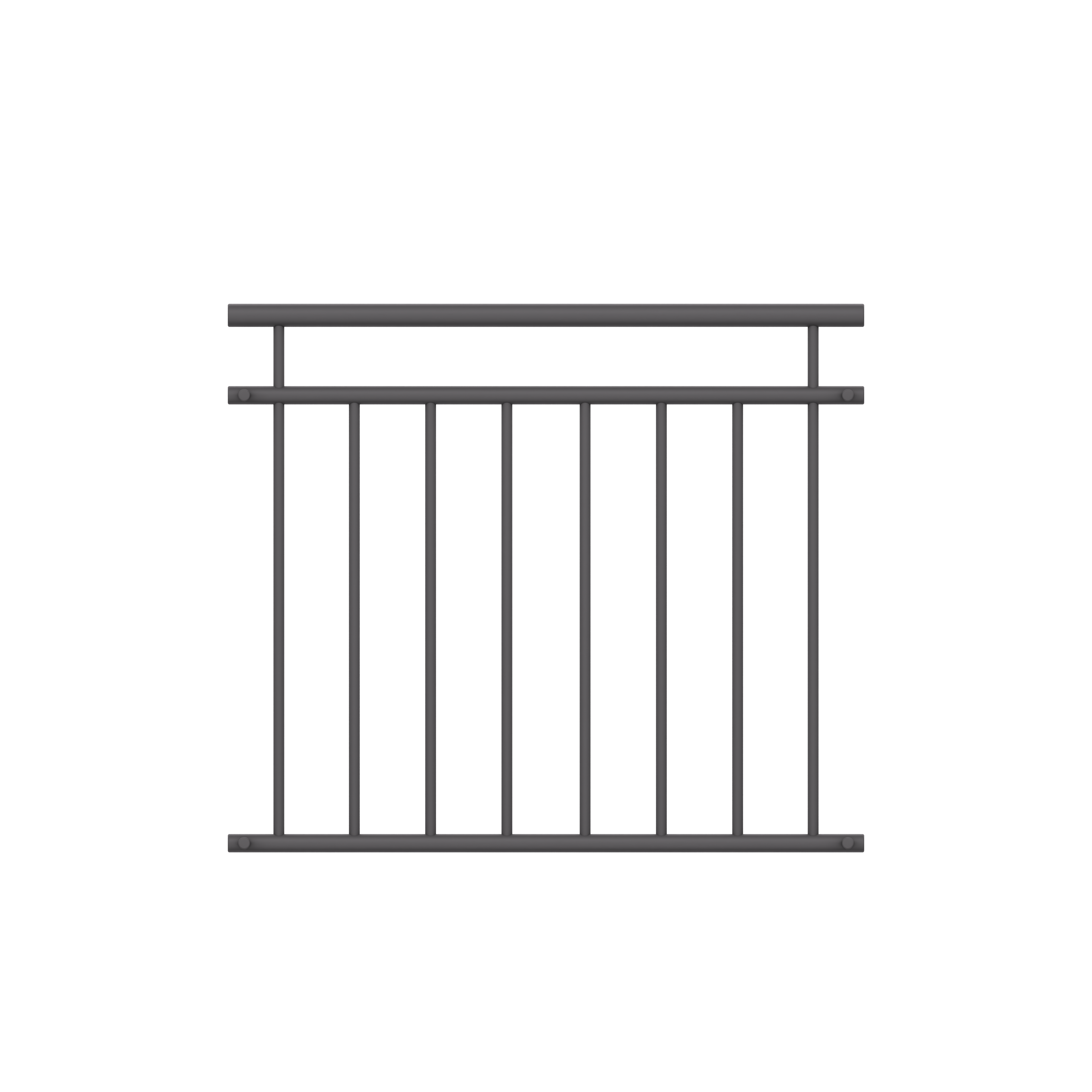 Französischer Balkon in Wunschfarbe pulverbeschichtet. 116 cm breit