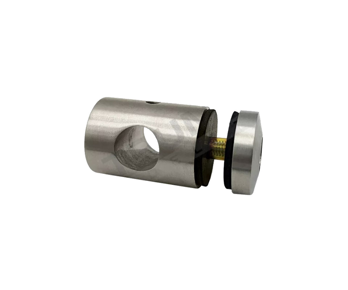 Edelstahl Punkthalter Ø 30 mm mit Bohrung Ø 16,2 mm V2A