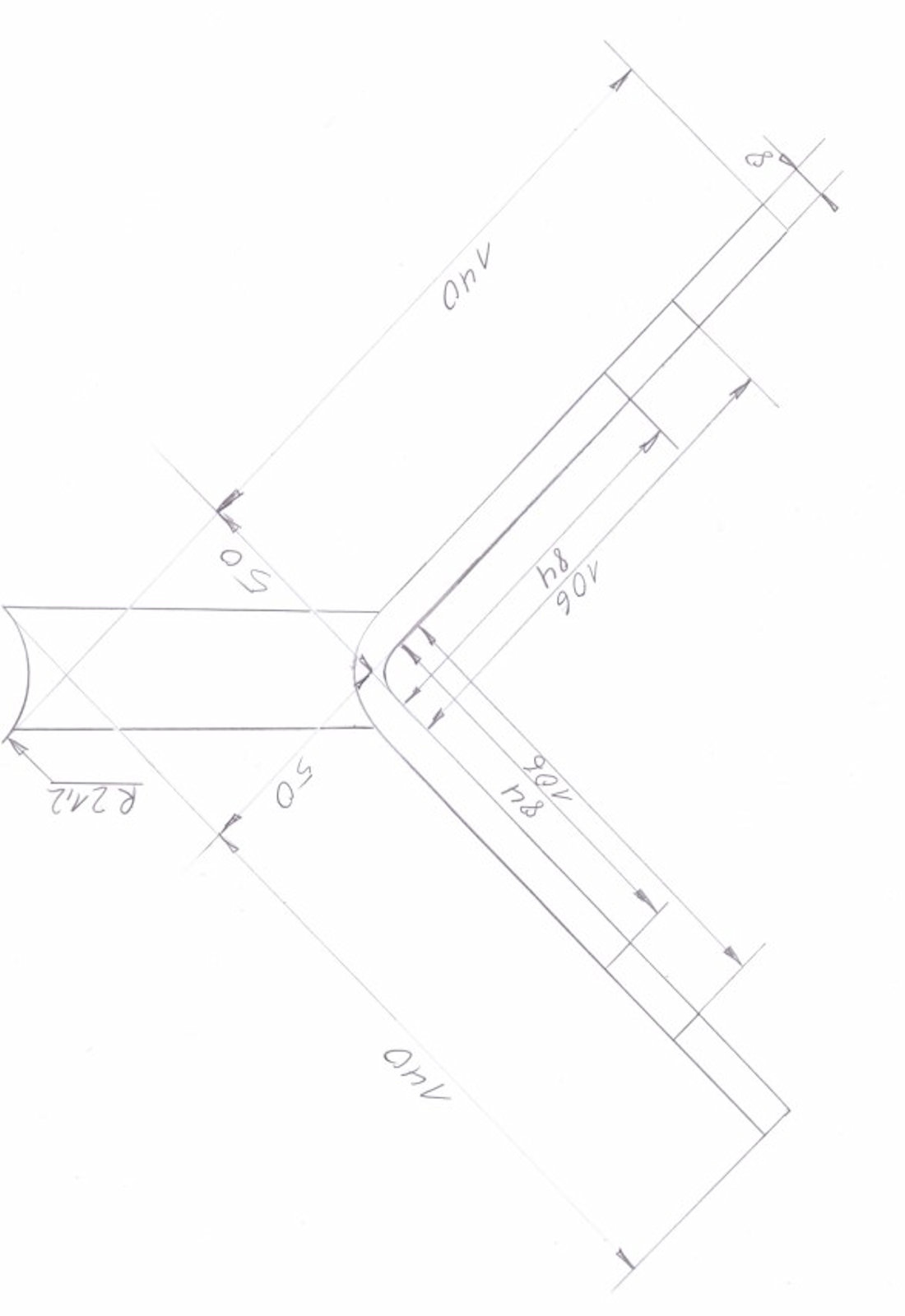 Zeichnung für T0730_50 Eckwandanker