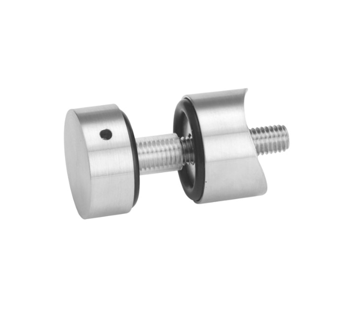 Edelstahl Punkthalter Ø 30 mm flach