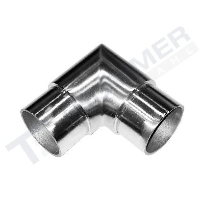 Edelstahl Eckbogen 90° Ø 33,7 - 48,3
