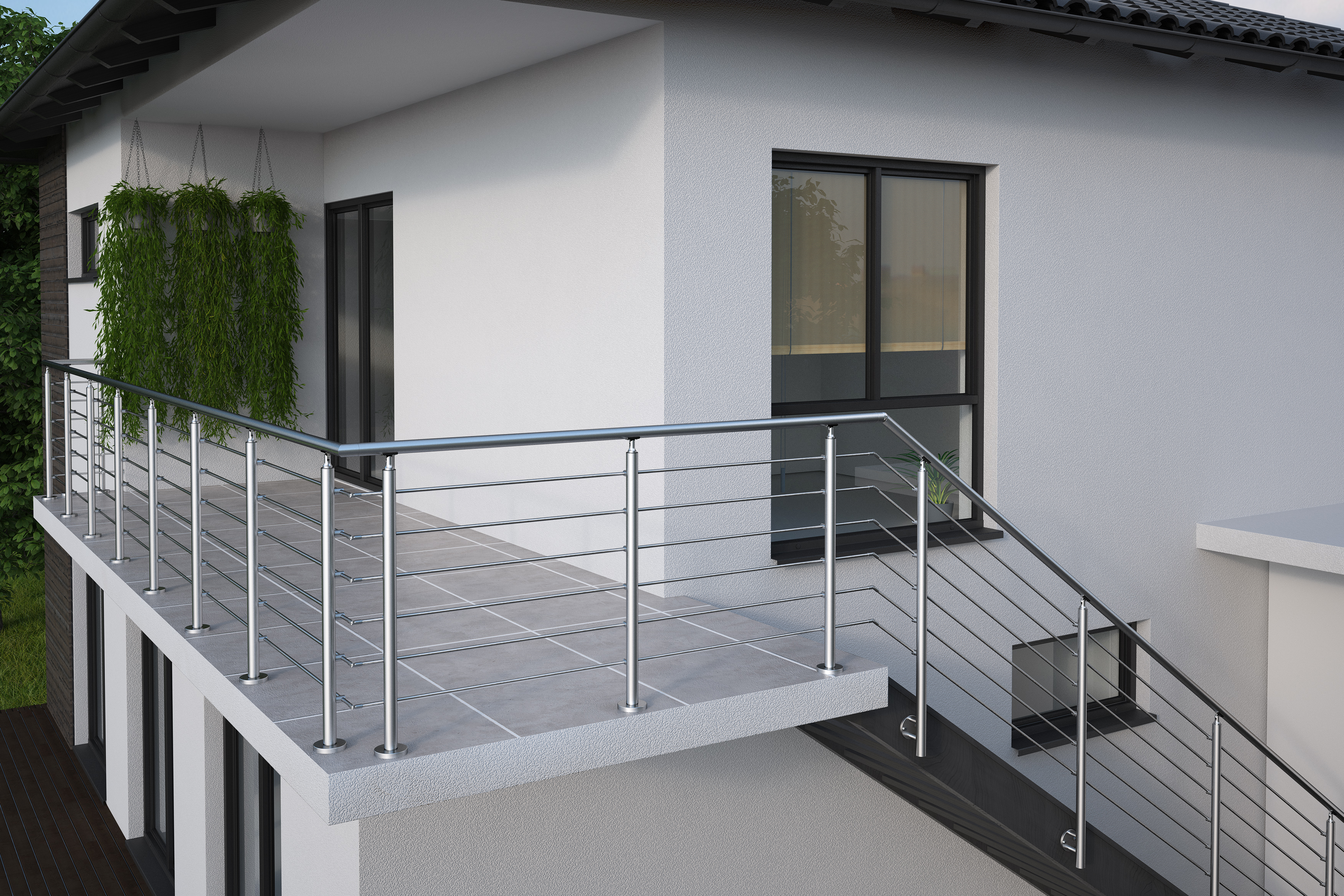 Reelinggeländer mit Treppe Reelinggeländer mit Treppe