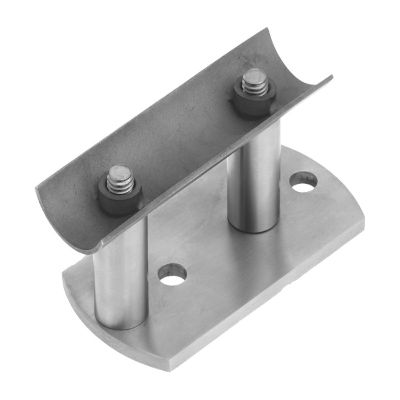 Edelstahl Wandanker mit länglicher Platte