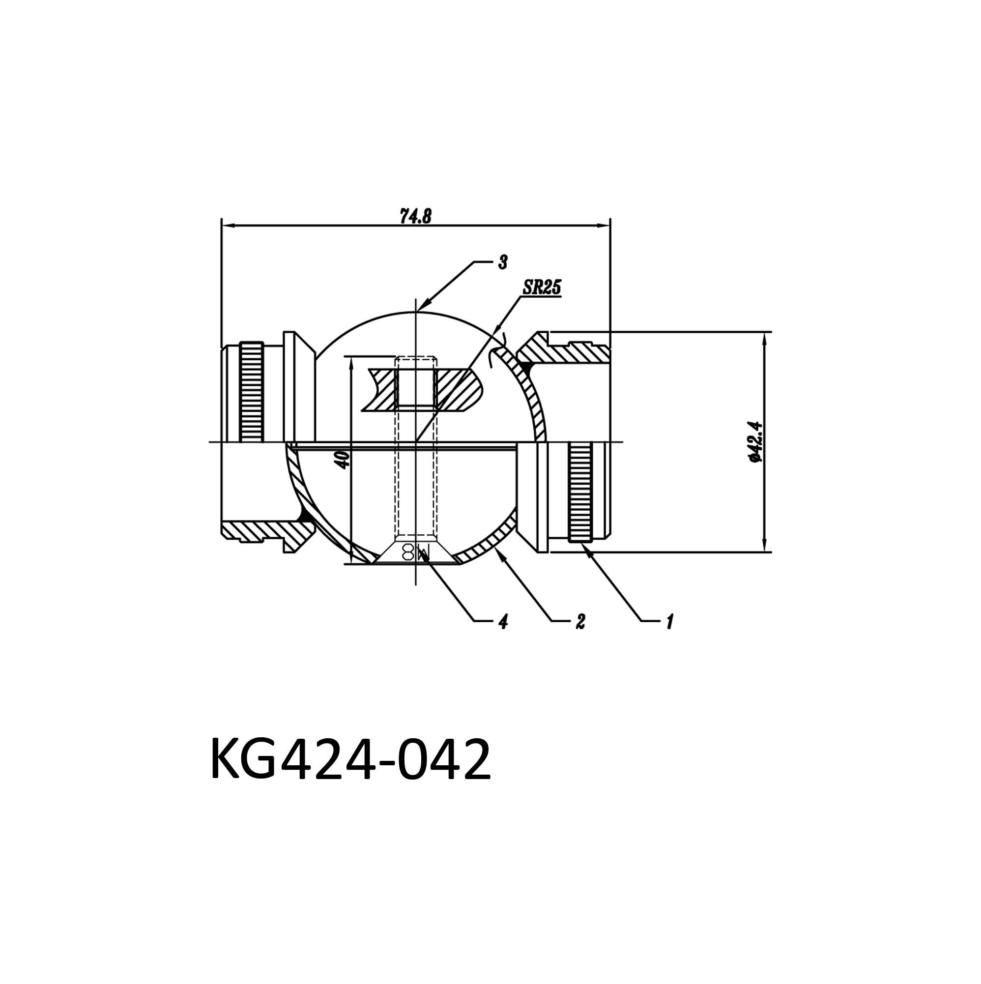 Zeichnung für KG424-042 Zeichnung für KG424-042
