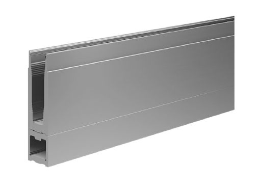 Set 2 Aluminium Bodenprofil 2.0, aufgesetzt