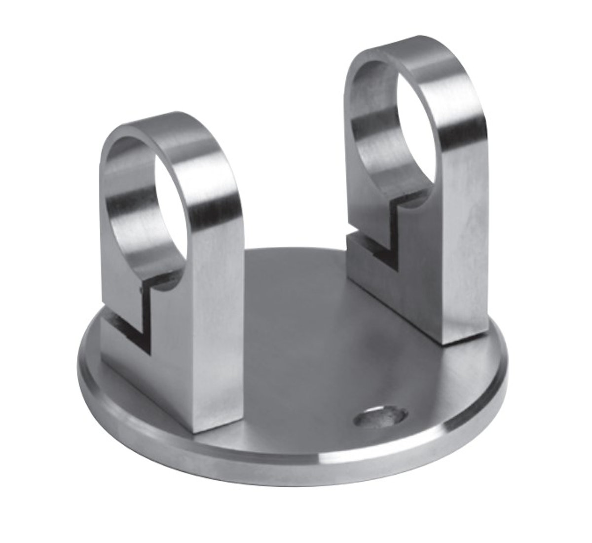 Edelstahl Wandanker mit Rohrschellen