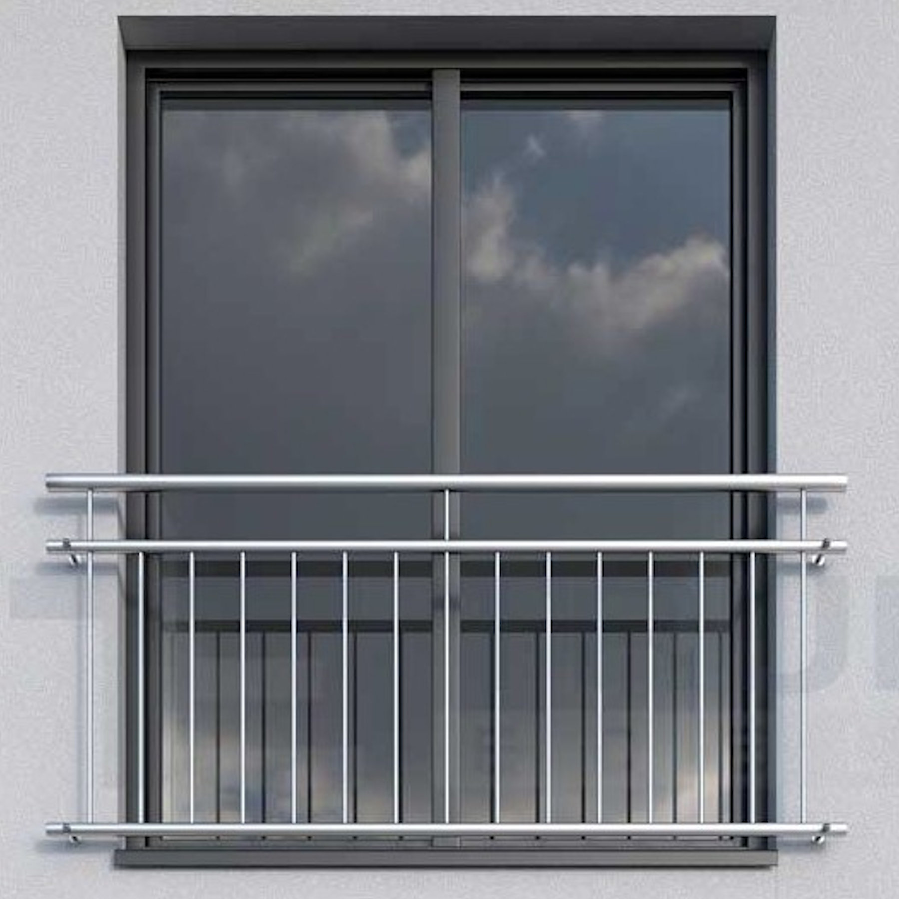 Französischer Balkon Standardmaß 116 / 130 / 186