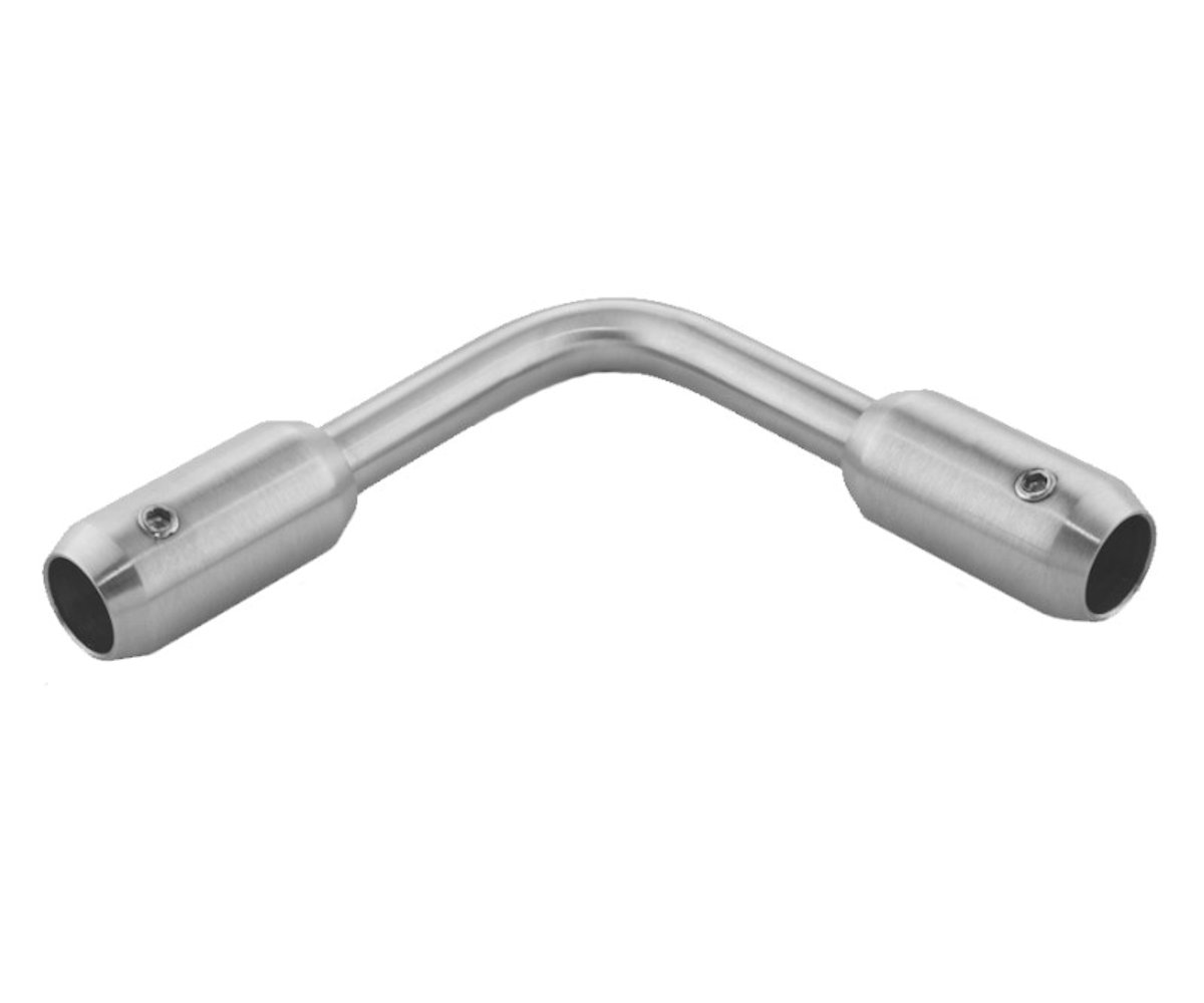 Edelstahl Eckverbinder für Rundmaterial - 10,2 mm