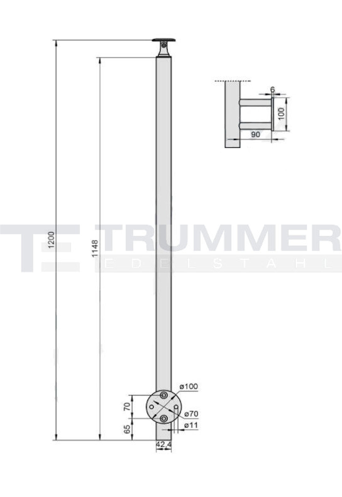 Zeichnung für PF-990-90 Zeichnung für PF-990-90